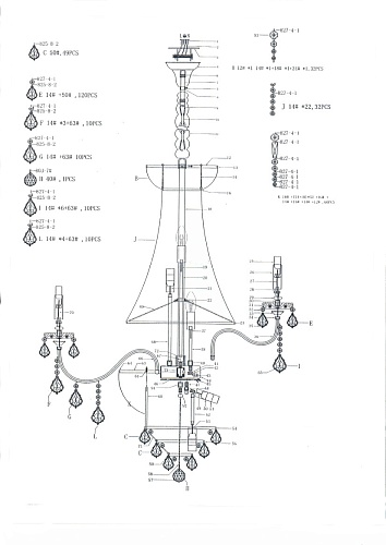 картинка Lightstar Люстра подвесная Classic  700294