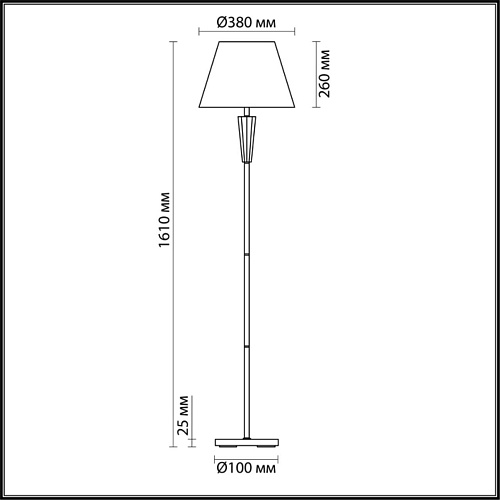 картинка LUMION 3733/1F NEOCLASSI LN19 000 хром, золотой Торшер E27 1*60W 220V LORAINE