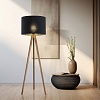 картинка TK Lighting Напольный светильник с тканевым абажуром 16005 Grand