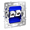 картинка Voltum Механизм розетки TV+RJ45 кат. 6, S70
