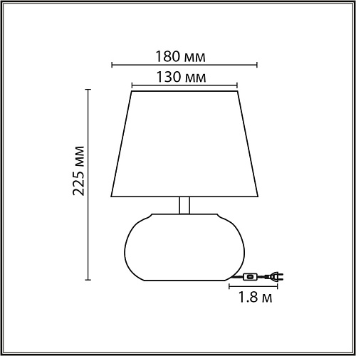 картинка LUMION 8145/1T MODERNI LN26 492 белый, керамика/текстиль Настольная лампа Е27 1*60W 220V HAMA