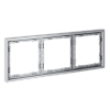 картинка Рамка пластиковая VOLTUM S70 на 3 поста, (серый)