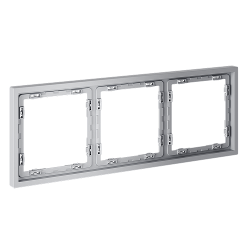 картинка Рамка пластиковая VOLTUM S70 на 3 поста, (серый)