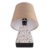 картинка LUMION 8142/1T MODERNI LN26 507 бежевый/коричневый, керамика/текстиль Настольная лампа Е27 1*60W 220