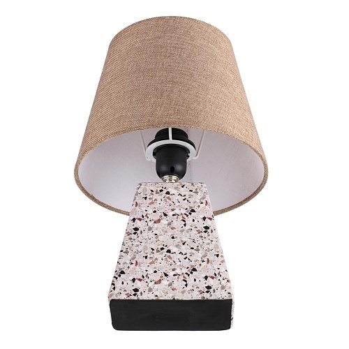 картинка LUMION 8142/1T MODERNI LN26 507 бежевый/коричневый, керамика/текстиль Настольная лампа Е27 1*60W 220