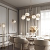 картинка ODEON LIGHT 5432/1F MODERN ODL_EX25 089 золотой(под латунь)/стекло/кисточка/агат Торшер E14 1*40W FI