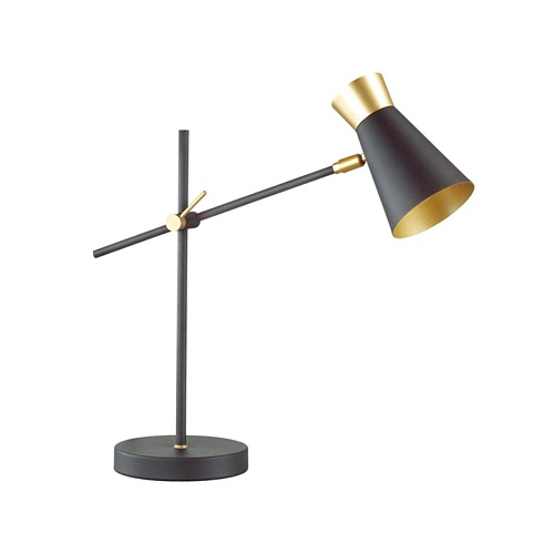 картинка LUMION 3790/1T LOFTI LN19 000 матовый черный, золотой Настольная лампа E14 1*40W 220V LIAM