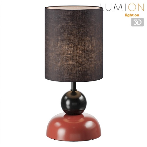 картинка LUMION 8127/1T COMFI LN26 509 коричневый/черный, керамика/текстиль Настольная лампа E27 1*60W 220V O