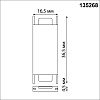картинка NOVOTECH 135268 SHINO NT24 109 черный Соединитель с токопроводом прямой для низковольтного шинопрово
