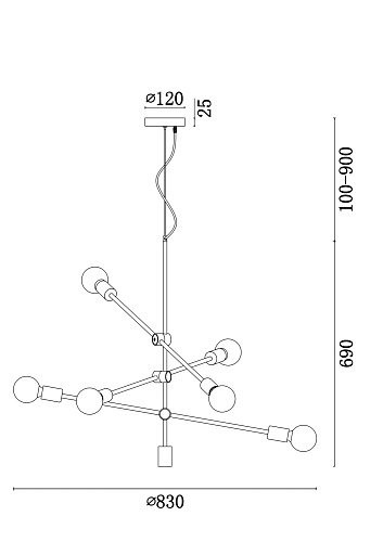 картинка Freya Подвесной светильник Октавия / Octavia