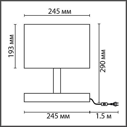 картинка LUMION 8202/1T COUNTY LN26 512 кофейный/коричневый, дерево/текстиль Настольная лампа E27 1*60W 220V 