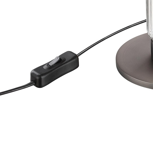 картинка ODEON LIGHT 5456/15TL L-VISION ODL_EX26 045 темный сатин.никель/терракот/черный Настольная лампа LED