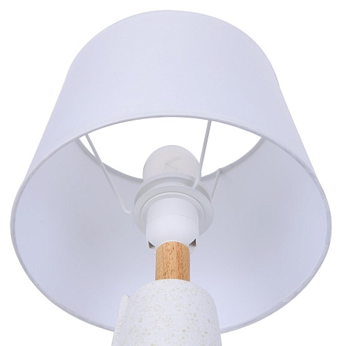 картинка LUMION 8210/1T MODERNI LN26 490 белый, керамика/текстиль Настольная лампа Е27 1*60W 220V VISIONA