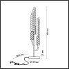 картинка ODEON LIGHT 5459/9TL L-VISION ODL_EX26 041 черный глянцевый/прозрачн./металл/стекло/хрустальное стек