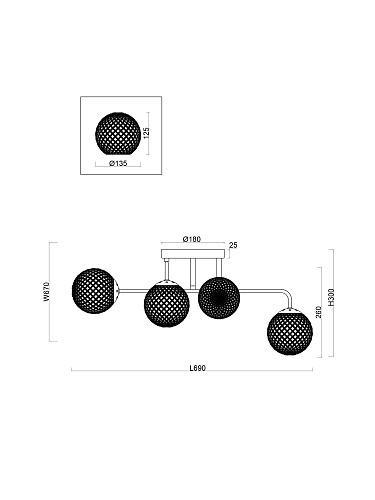 картинка Freya Люстра Навель  / Navel