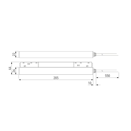 картинка Elektrostandard Slim Magnetic Блок питания 100W белый 95043/00 95043/00