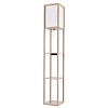 картинка LUMION 8091/1F COMFI LN26 459 дерево/белый, дерево/текстиль Торшер Е27 1*60W 220V PRACTIC