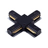 картинка NOVOTECH 135146 PORT NT22 233 черный Соединитель с токопроводом "X" для однофазного двухжильного шин