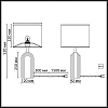 картинка ODEON LIGHT 7172/1T MIDCENT ODL26 183 светильник бежевый/белый/ткань/металл IP20 E27 7W 220-240V LOO