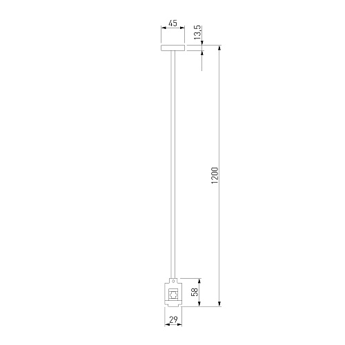 картинка Elektrostandard Esthetic Magnetic Набор для подвеса 1200 мм (без питания) 85155/00