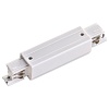 картинка NOVOTECH 135050 PORT NT19 299 белый Соединитель с токопроводом прямой внешний для трехфазн. шинопров