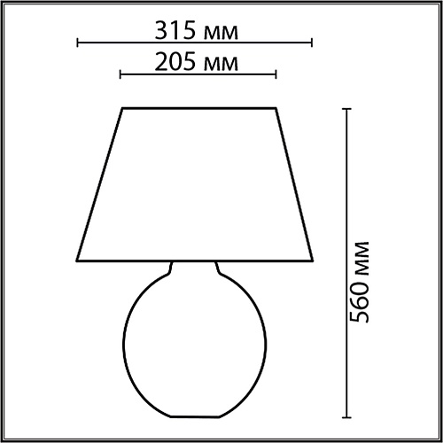 картинка LUMION 8134/1T MODERNI LN26 485 бежевый, керамика/текстиль Настольная лампа E27 1*60W 220V RAMORA