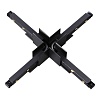 картинка NOVOTECH 135128 SHINO NT21 043 черный Соединитель с токопроводом для шинопровода Х-образный IP20 48V