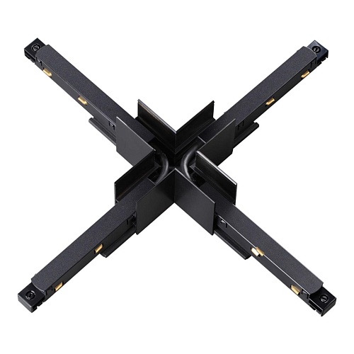 картинка NOVOTECH 135128 SHINO NT21 043 черный Соединитель с токопроводом для шинопровода Х-образный IP20 48V