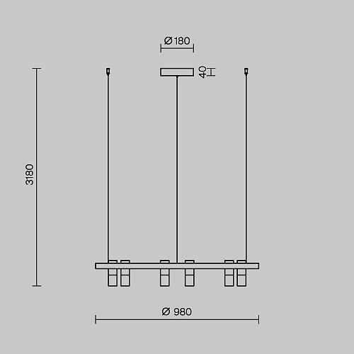 картинка Maytoni Подвесной светильник Спутник / Satellite 3000-4000К 40Вт