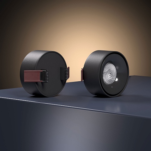картинка Elektrostandard Светильник встраиваемый светодиодный Glam черный 25095/LED