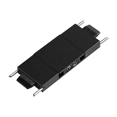 картинка NOVOTECH 135268 SHINO NT24 109 черный Соединитель с токопроводом прямой для низковольтного шинопрово