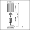 картинка ODEON LIGHT 5414/1T MODERN ODL_EX26 023 античная бронза/коричневый/синий/металл/керамика Настольная 