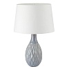картинка LUMION 8138/1T MODERNI LN26 494 серый/белый, керамика/текстиль Настольная лампа Е27 1*60W 220V YARA