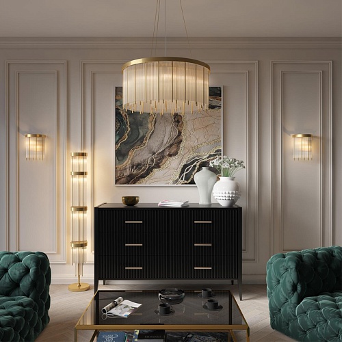картинка ODEON LIGHT 4788/12F HALL ODL21 642 золото/металл/стекло Торшер E14 12*40W YORK