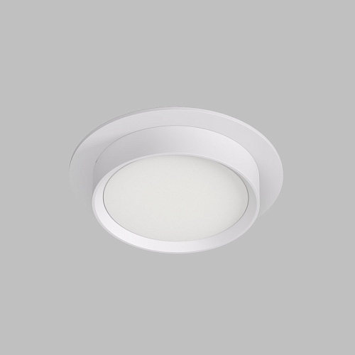 картинка Denkirs  Точечный встраиваемый светильник FLAT DK2090-WH