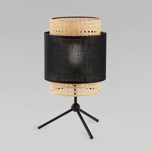 картинка TK Lighting Настольная лампа с абажуром 5567 Boho Black