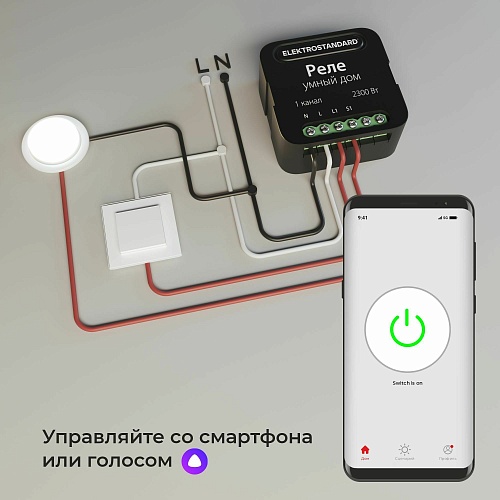 картинка Elektrostandard Умное одноканальное реле 76006/00
