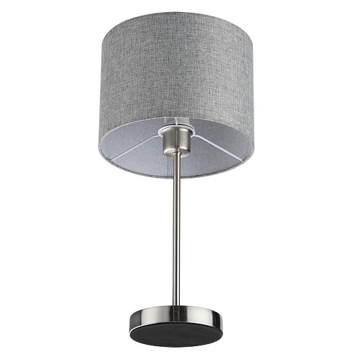картинка LUMION 8251/1T MODERNI LN26 530  никель/серый, металл/текстиль Настольная лампа Е27 60W 220V NIKKI