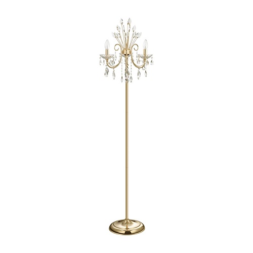 картинка ODEON LIGHT 4977/3F HALL ODL23 627 золотой/хрусталь Торшер E14 3*40W VERSIA