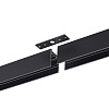 картинка NOVOTECH 135299 PORT NT25 200 черный Шинопровод накладной/подвесной в комплекте заглушки 2шт, крышка