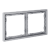картинка Рамка пластиковая VOLTUM S70 на 2 поста, (серый)