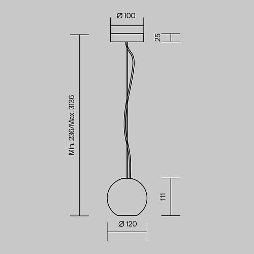 картинка Maytoni Подвесной светильник Базовая текстура / Basic Texture GU10х1