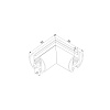 картинка Elektrostandard Mini Magnetic Коннектор угловой для накладного шинопровода Round черный 85215/00