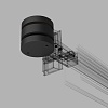 картинка Elektrostandard Slim Magnetic Коннектор круглый шарнирный для накладного шинопровода (чёрный) 85010/