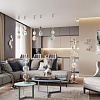 картинка ODEON LIGHT 5416/68FL L-VISION ODL_EX23 145 хром/разноцветный металл/стекло Торшер LED 68W 4000K CAR