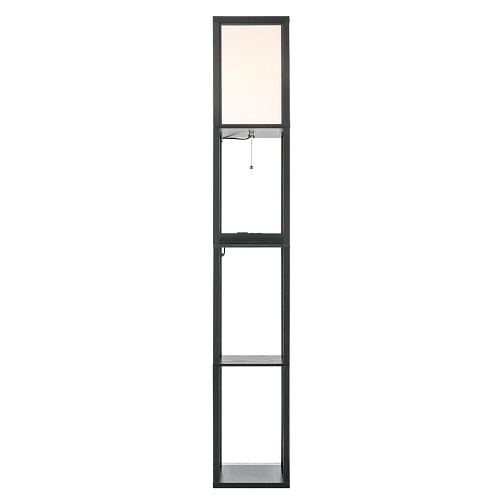 картинка LUMION 8093/1F COMFI LN26 460 черный/белый, дерево/текстиль Торшер Е27 1*60W 220V PRACTIC