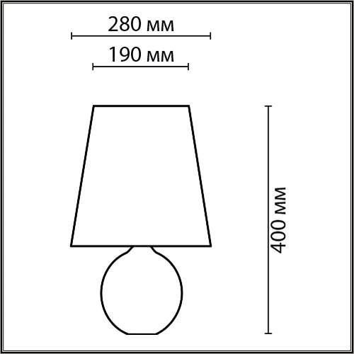 картинка LUMION 8119/1T COMFI LN26 489 серый, керамика/текстиль Настольная лампа E27 1*60W 220V AVALONA