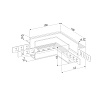 картинка Elektrostandard Slim Magnetic Коннектор угловой для встраиваемого шинопровода под ГКЛ 9,5мм черный 8
