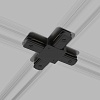 картинка Elektrostandard Коннектор X-образный для однофазного шинопровода черный TRC-1-1-X-BK
