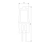 картинка Elektrostandard Галогенная лампа 20W G4 BХ101